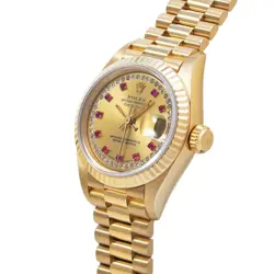 ROLEX 69178LR Datejust Champagne/Milliard Diamond/Ruby Women Wristwatch