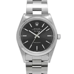 USED ROLEX AIR KING 14000M BLACK CASE SIZE 34×34MM MEN'S WATCH #311511