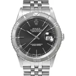 USED ROLEX DATEJUST 16264 BLACK CASE: 36MM×36MM MEN'S WATCH #101301