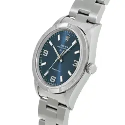 USED ROLEX Air King 14010 Blue Case Size 34×34mm Men's Watch #311611