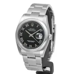 USED ROLEX Datejust 116200 Black Case: 36mm×36mm Men's Watch #101251