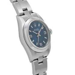 USED ROLEX Oyster Perpetual 76080 Blue Case Size 24×24mm Ladies Watch #311611