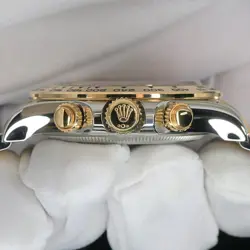 Rolex Daytona Two-Tone 40mm Black Dial Yellow Gold MINT COMPLETE SET 126503