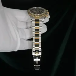 Rolex Daytona Two-Tone 40mm Black Dial Yellow Gold MINT COMPLETE SET 126503