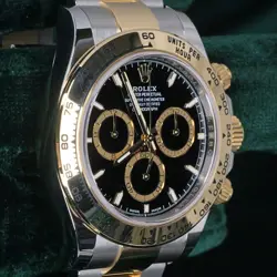 Rolex Daytona Two-Tone 40mm Black Dial Yellow Gold MINT COMPLETE SET 126503