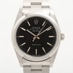 ROLEX AIR-KING 14000 SS AT BLACK DIAL