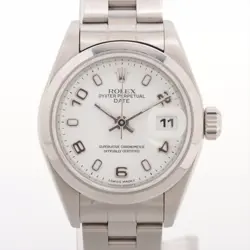 ROLEX OYSTER PERPETUAL DATE 79160 SS AT WHITE DIAL 2 EXTRA LINKS