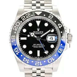 USED ROLEX GMT MASTER 2 126710BLNR/J BLACK CASE SIZE 40MM MEN'S WATCH #31111