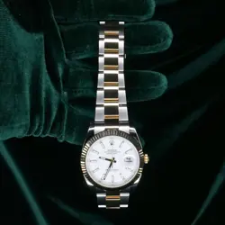 WHITE DIAL TWO-TONE