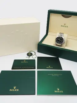 USED ROLEX Air King 126900 Black Case Size 40mm Men's Watch #311511