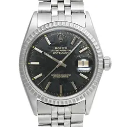 USED ROLEX DATEJUST 1603 BLACK AUTOMATIC CASE: 36MM×36MM MEN'S WATCH #101401