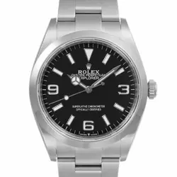 USED ROLEX EXPLORER 1 124270 BLACK CASE: 36MM×36MM MEN'S WATCH #10131