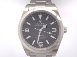 USED ROLEX EXPLORER I 214270 BLACK CASE SIZE 39.0MM MEN'S WATCH #322911
