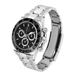 ROLEX DAYTONA WATCH 40MM BLACK INDEX HOUR MARKERS DIAL CERAMIC