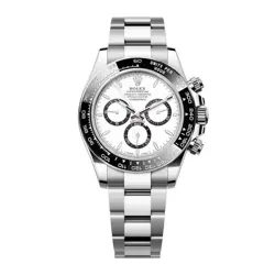 ROLEX DAYTONA WATCH 40MM WHITE INDEX HOUR MARKERS DIAL CERAMIC