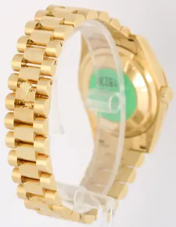UNPOL. Rolex Day-Date President PAPERS 18k Champagne DIAMOND 36mm 118238 BOX