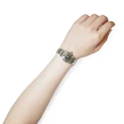 USED ROLEX Oyster Date 6406 Black Manual Case: 24mm×24mm Ladies Watch #10121