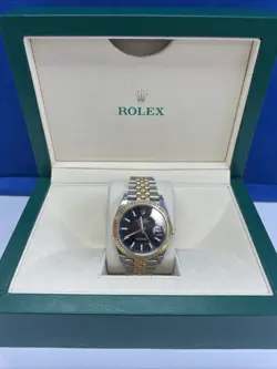 ROLEX DATEJUST 126333 GOLD AND SILVER JUBILEE BRACELET WITH GOLD BEZEL ROLEX BOX