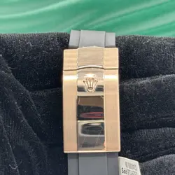 Rolex Sky-Dweller 326235 18K Rose Gold Black Oysterflex Strap White Dial