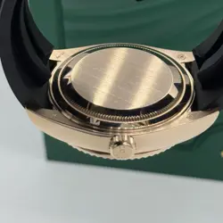 Rolex Sky-Dweller 326235 18K Rose Gold Black Oysterflex Strap White Dial