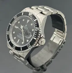 Rolex Submariner 40mm Mens Black Dial Stainless Steel 16610, D Serial # 2006