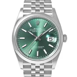 USED ROLEX DATEJUST 126200 GREEN CASE: 36MM×36MM MEN'S WATCH #101141