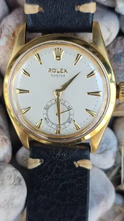 Vintage Rolex Oyster 6282 Sub-Second Hand Men's  Hand-Winding Watch 1950s RARE