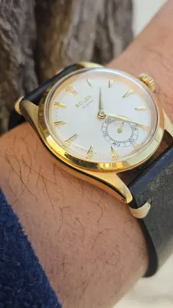Vintage Rolex Oyster 6282 Sub-Second Hand Men's  Hand-Winding Watch 1950s RARE