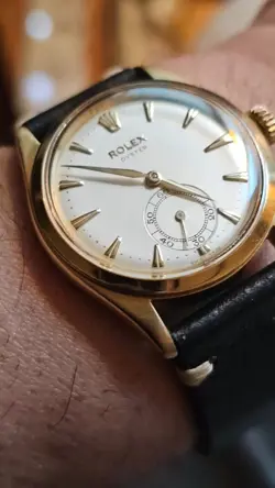 Vintage Rolex Oyster 6282 Sub-Second Hand Men's  Hand-Winding Watch 1950s RARE