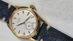 Vintage Rolex Oyster 6282 Sub-Second Hand Men's  Hand-Winding Watch 1950s RARE