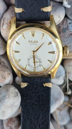 Vintage Rolex Oyster 6282 Sub-Second Hand Men's  Hand-Winding Watch 1950s RARE