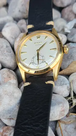 Vintage Rolex Oyster 6282 Sub-Second Hand Men's  Hand-Winding Watch 1950s RARE
