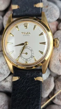Vintage Rolex Oyster 6282 Sub-Second Hand Men's  Hand-Winding Watch 1950s RARE