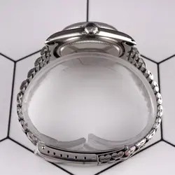 Rolex 36mm Datejust Mens Steel Watch Fluted Folded Jubilee Silver Dial 1601