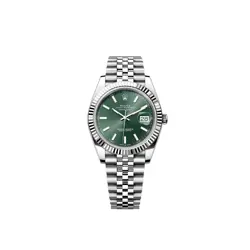 ROLEX DATEJUST 126334 STAINLESS STEEL MINT GREEN DIAL JUBILEE (2024)