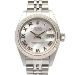 ROLEX DATEJUST A NUMBER WRIST WATCH 79174NR AUTOMATIC 18KWG SS USED WOMEN