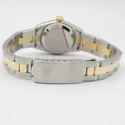 ROLEX Oyster Perpetual K series Wrist Watch 76183 Automatic 18KYG SS Used Women