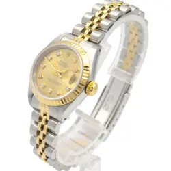 ROLEX Datejust R number Wrist Watch 69173G Automatic 18KYG SS Used Women