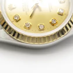 ROLEX Datejust R number Wrist Watch 69173G Automatic 18KYG SS Used Women