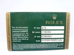 GUARANTEE 116234 ROLEX