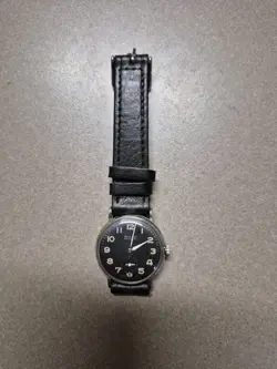 Military Rolex Vintage Marconi Black with Glow dark numbers.