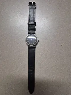 Military Rolex Vintage Marconi Black with Glow dark numbers.