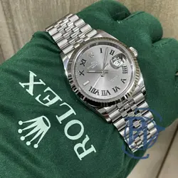 🎾 ROLEX DATEJUST 36MM WIMBLEDON SLATE GREEN 126234 FLUTED JUBILEE 2023 🎾