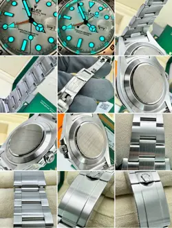 ♛ Rolex Explorer II 42mm 216570 White/Orange Steel GMT MINT SuperFullSet W/Extrs