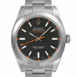 USED ROLEX MILGAUSS 116400 BLACK CASE: 40MM×40MM MEN'S WATCH #101241