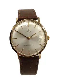 Vintage Rolex Tudor Watch Mens 9ct Yellow Gold Swiss Mechanical Hallmarked 1964