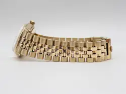 RARE ROLEX DATE 34mm 15037 14k Yellow Gold Mens Watch SERVICED OPEN PAPERS