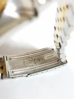 Authentic Rolex Oyster Perpetual DATEJUST  Gold/Silver Color Men's Watch Working