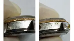 Authentic Rolex Oyster Perpetual DATEJUST  Gold/Silver Color Men's Watch Working