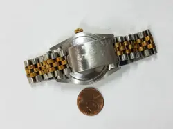 Authentic Rolex Oyster Perpetual DATEJUST  Gold/Silver Color Men's Watch Working